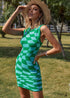 Asymmetric Plaid Boho Mini Dress Shawnee